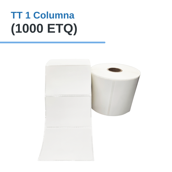Rollo de Etiq. Adhesivas (PAPEL) TT 4" x 3" x 750 Etq. x 1Col. Tuco 1″