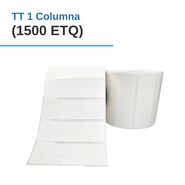 Rollo de Etiq. Adhesivas (PAPEL) TT 3" x 1" x 1500 Etq. x 1Col. Tuco 1″