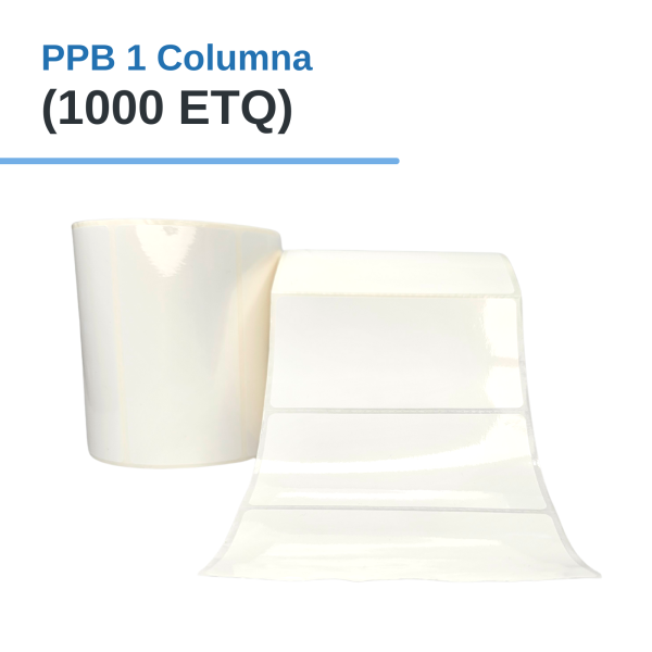 Rollo de Etiq. (PLASTIFICADO) PPB 4" x 2" x 1000 etq. x 1 Col. Tuco 1"