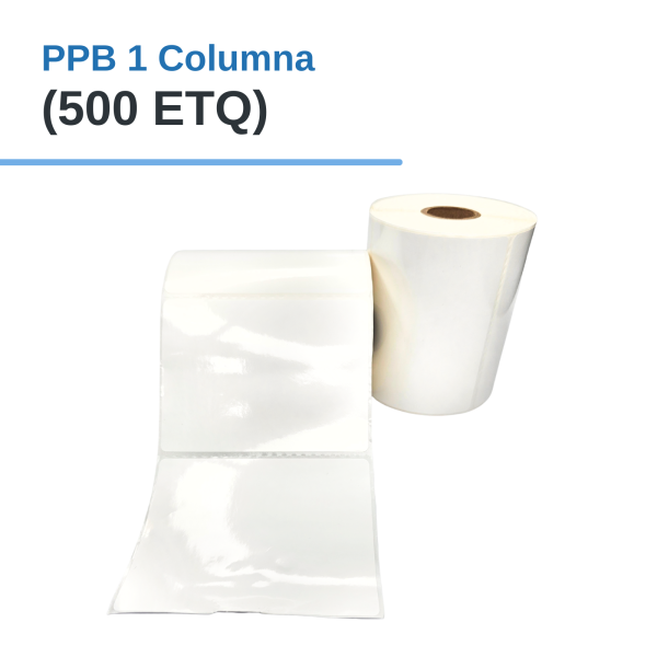 Rollo de Etiq. (PLASTIFICADO) PPB 4" x 3" x 500 etq. x 1Col. Tuco 1"