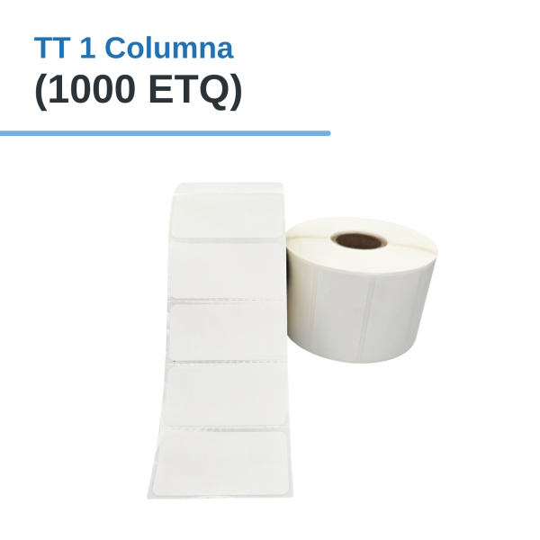 Rollo de Etiq. Adhesivas (PAPEL) TT 2" x 1.5" x 1000 Etq. x 1Col. Tuco 1″