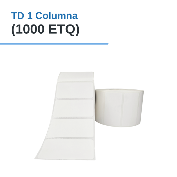 Rollo de Etiq. (TÉRMICO DIRECTO) TD 2"x 1" x 1000 etq. x 1Col. Tuco 1"