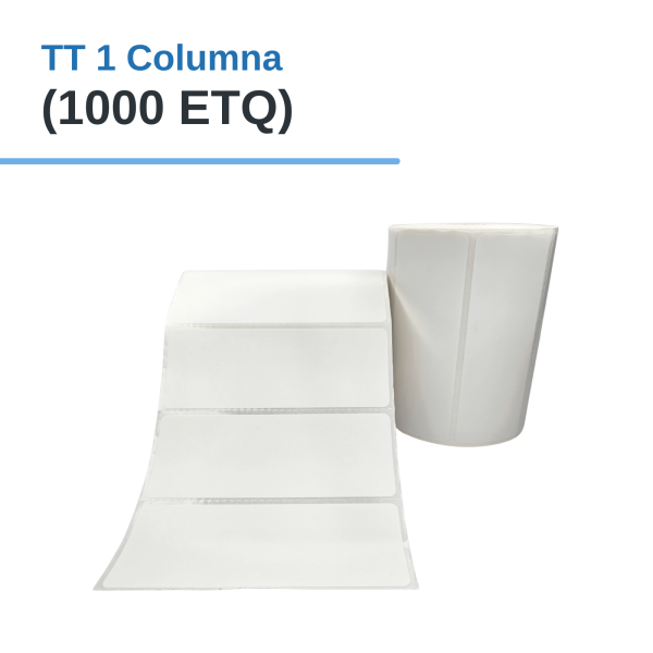 Rollo de Etiq. Adhesivas (PAPEL) TT  4" x 1.5" x 1000 Etq. x 1Col, Tuco 1"