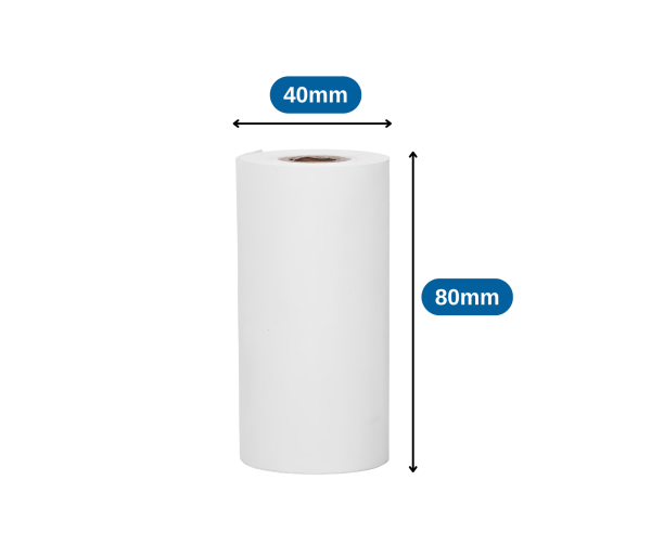 Rollo de papel Térmico CONTOMETRO 80mm X 40mm (Caja x 80)