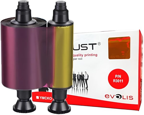 RIBBON de Impresora de Fotocheks YMCKO R3011 (200 Impresiones)