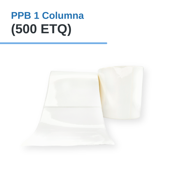 Rollo de Etiq. (PLASTIFICADO) PPB 4"x 4" x 500 etq. x 1Col. Tuco 1"