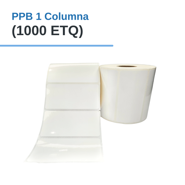 Rollo de Etiq. (PLASTIFICADO) PPB 3"x 1.5"x 1000 etq. x 1Col. Tuco 1"