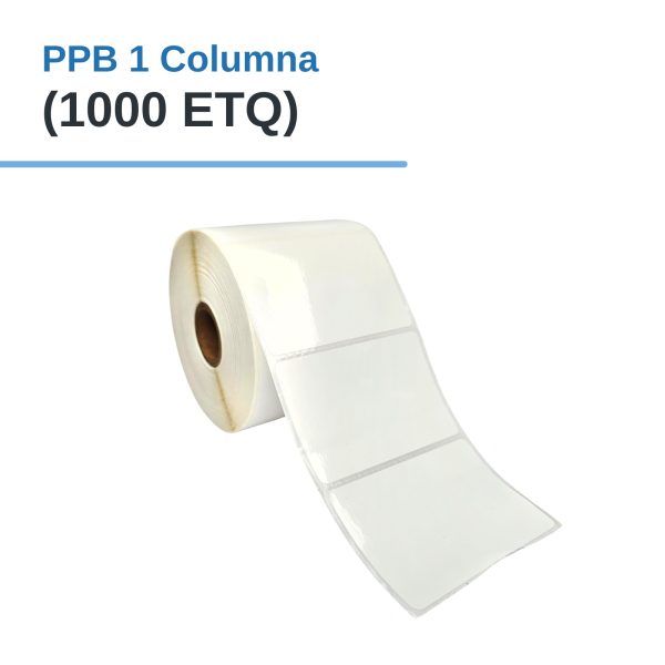 Rollo de Etiq. (PLASTIFICADO) PPB 3"x 2" x 1000 etq. x 1Col. Tuco 1"