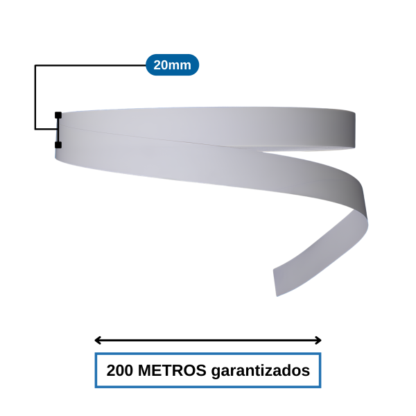 NYLON TEXTIL 20mm X 200mts