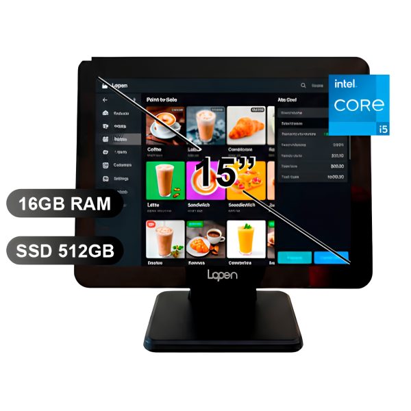 ALL IN ONE LOPEN POS LN-D180 | Intel Core i5-1235U | 16GB RAM | SSD 512GB | 15"
